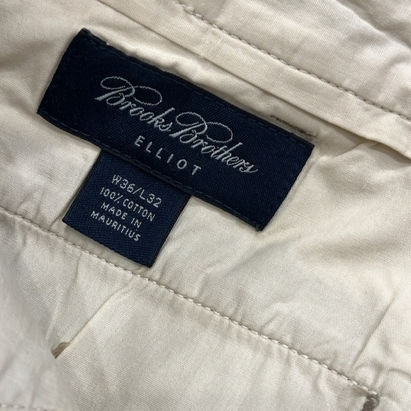 Brooks Brothers | Elliott Chino‎ Pants | Dark Khaki | Men's Size 36x32 - Picture 5 of 9